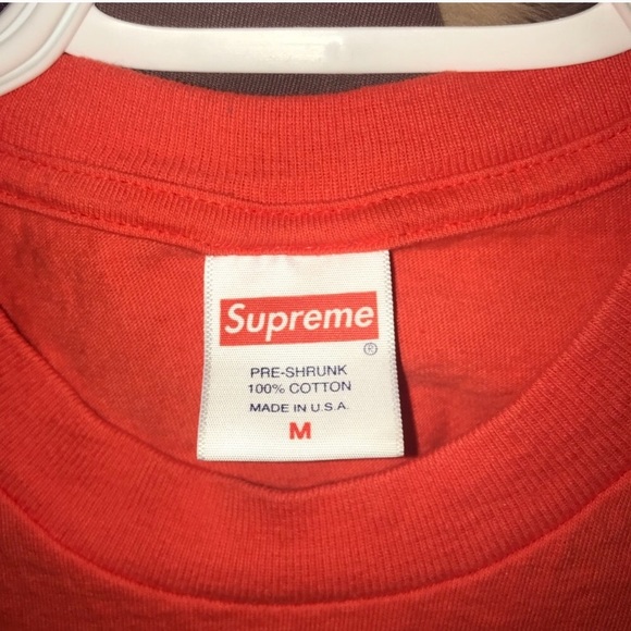 Supreme Fuck Love Bright Orange Tee - Picture 4 of 5